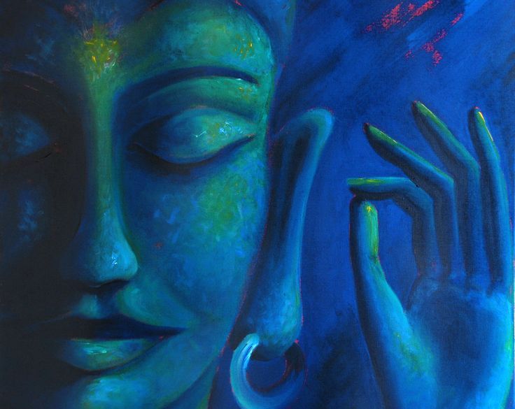 Ismeretlen festő - Kék Buddha