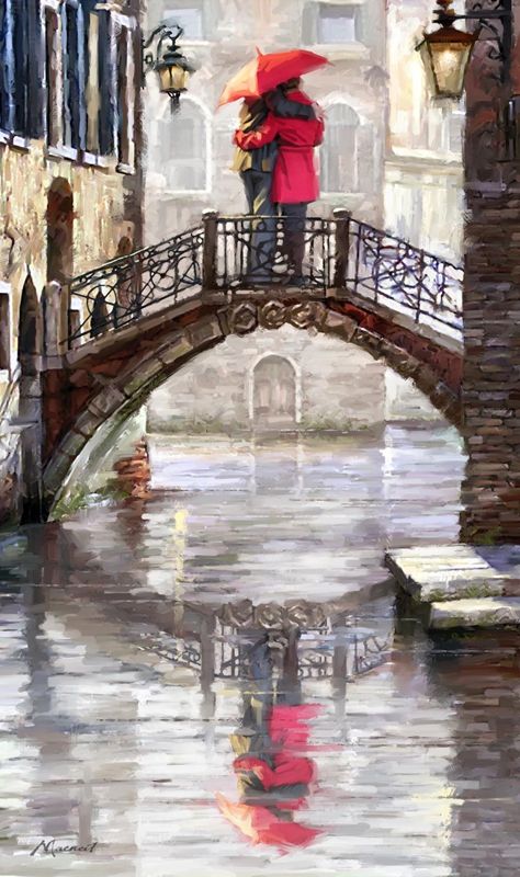 Richard Macneil - Venice canal bridge
