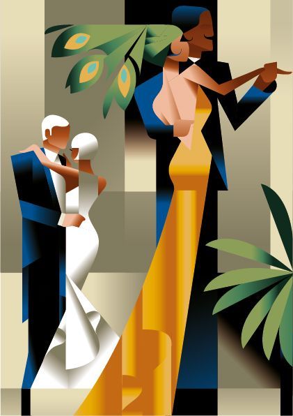 Bálozók - Art Deco stílusban