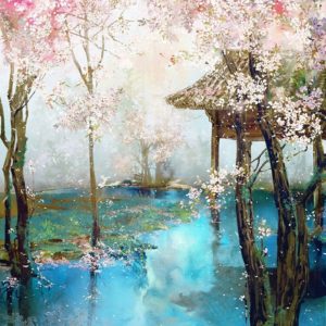 Cseresznyefa virágzás – VIDEÓS festés