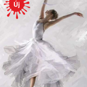 Fehér ruhás balerina – VIDEÓS festés