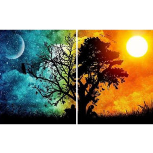 Nappal és éjszaka- Páros festés – kezdőknek