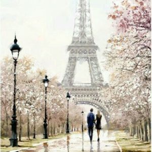 Romantika Párizsban – VIDEÓS festés