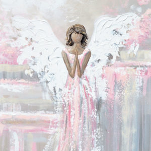 Rózsaszín angyalka – VIDEÓS festés