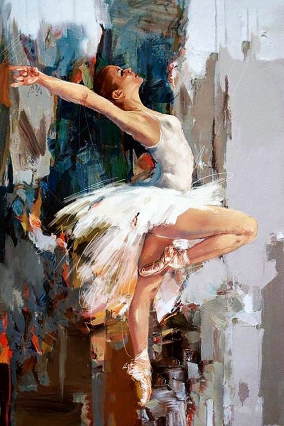 Absztrakt balerina - YourArt Élményfestő Stúdió Debrecen