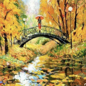 Híd az őszi erdőben – Középhaladó