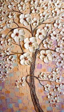 Pasztell virágos fa - YourArt Élményfestő Stúdió Debrecen