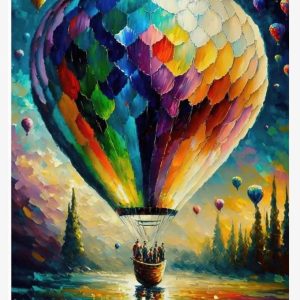 Színes hőlégballon