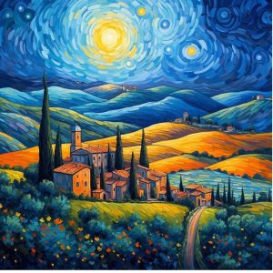 Toscana Van Gogh stílusban – Középhaladó