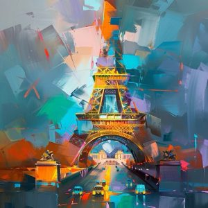 Absztrakt Eiffel – torony – Your Art Stúdió
