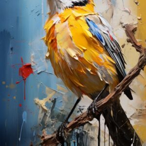 Kismadár- festőkéssel