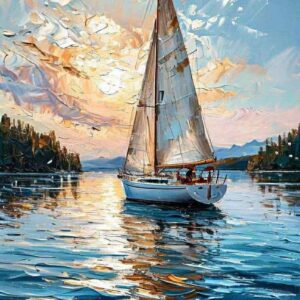 Vitorlás a tengeren