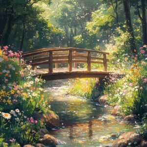 Híd az erdő mélyén