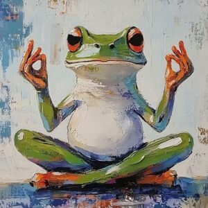 Meditáló béka