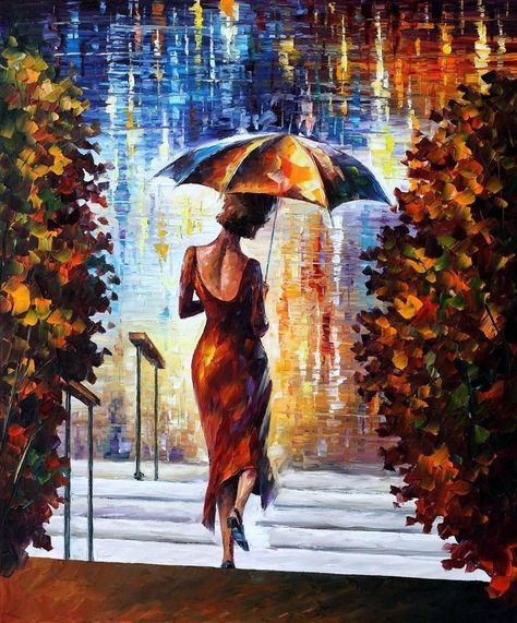 Leonid Afremov - A folyóparta sétálva