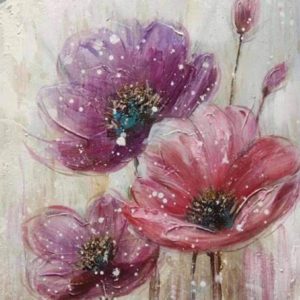 Rózsaszín virágok – ONLINE festés