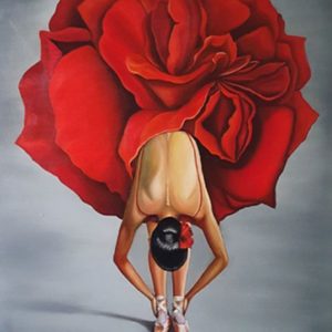 Virág ruhás balerina – VIDEÓS festés