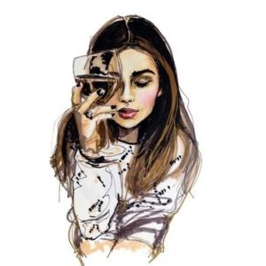 Lány a borral – VIDEÓS festés