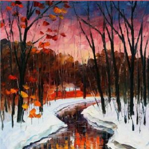 Tél az erdő mélyén – ONLINE festés