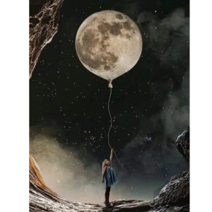 A Holdat a kezemben tartom – VIDEÓS festés
