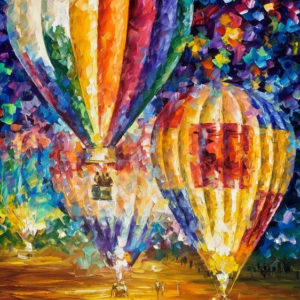 Színes hőlégballonok – VIDEÓS festés