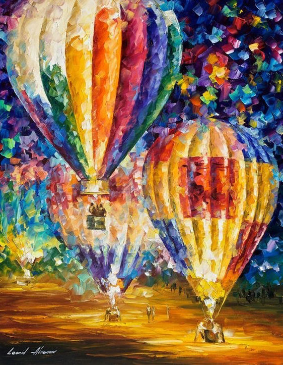 Színes hőlégballonok - YourArt - Otthoni élményfestő szett