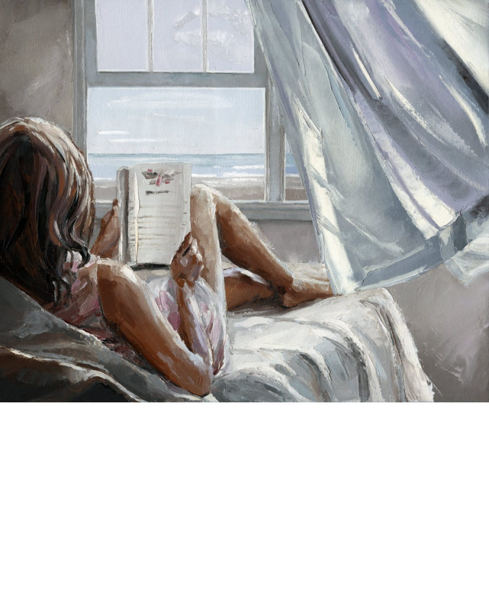 A tengerparti házban olvasva - YourArt - Otthoni élményfestő szett