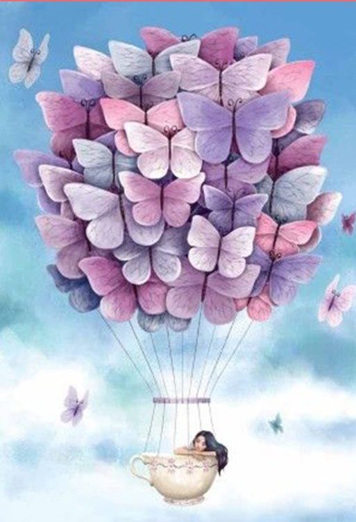 Pillangős hőlégballon - YourArt - Otthoni élményfestő szett