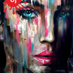 Absztrakt női arc – VIDEÓS festés