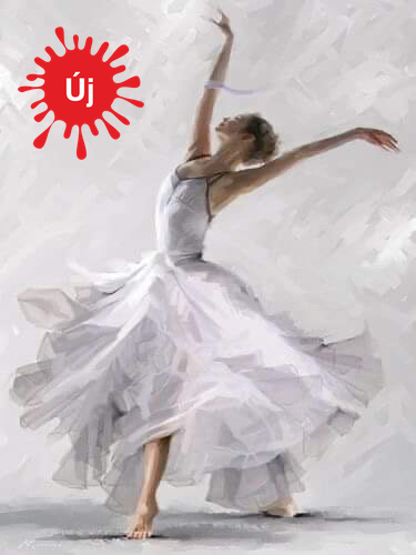 Fehér ruhás balerina - YourArt - Otthoni élményfestő szett