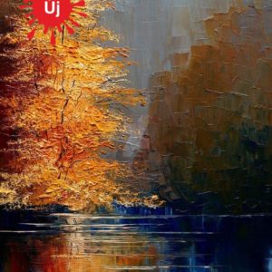 Arany fa a tó felett – VIDEÓS festés