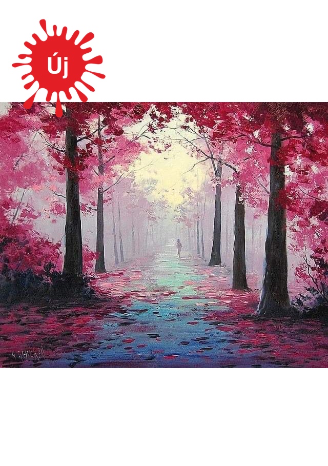 Rózsaszín ködös erdő - YourArt - Otthoni élményfestő szett