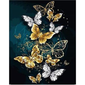 Arany pillangók füstfóliával – STÚDIÓS festés