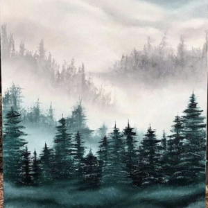 Ködös erdő