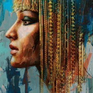 Egyiptomi nő – Stúdiós festés