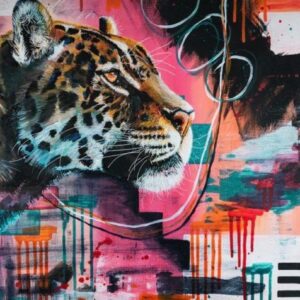 Absztrakt leopárd – Stúdiós festés