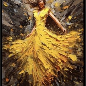 Sárga ruhás nő