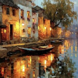 Csónak a kikötőben