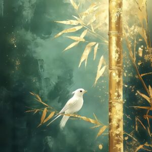 A természet csendje – arany festékkel