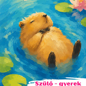 Cuki capybara – Szülő-gyerek páros festés